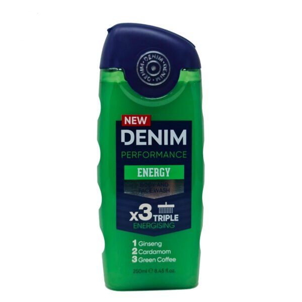 Denim Performance Energy Body And Face Wash 250ml