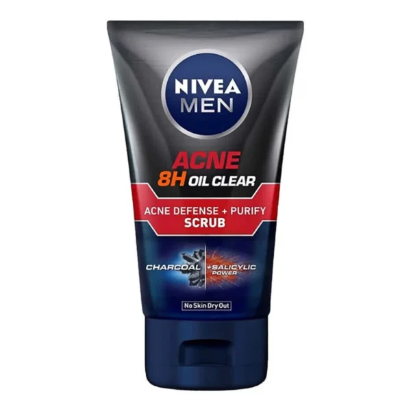 Nivea Men Acne 8h Oil Clear Scrub 100ml