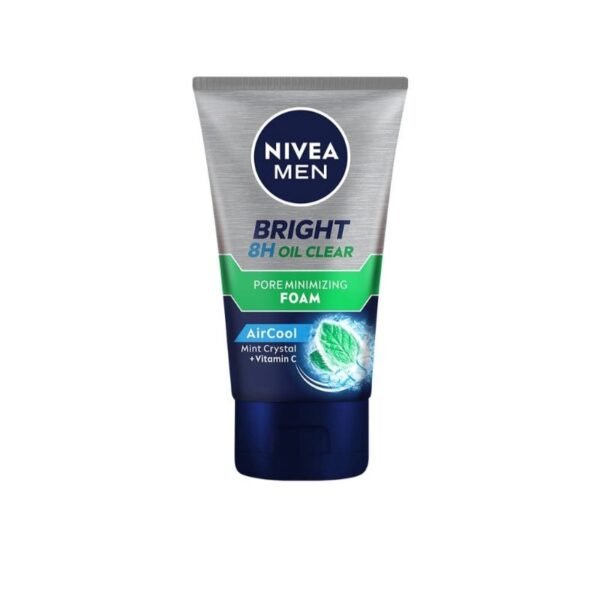 Nivea Men Bright 8h Oil Clear Pore Minimizing Foam 100g