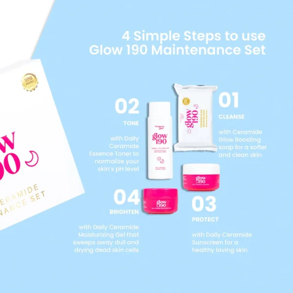 Honest Glow Glow 190 Daily Ceramide Maintenance Facial Set