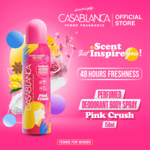 Casablanca Femme Perfumed Deodorant Body Spray Pink Crush150ml
