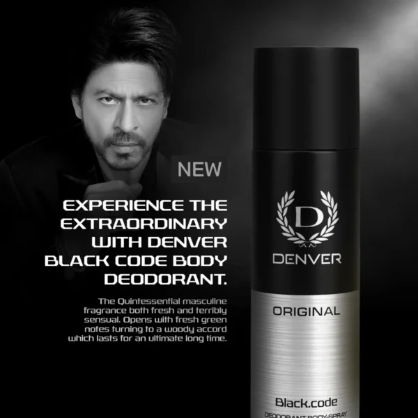 Denver Original Black Code Deodorant Body Spray 150ml