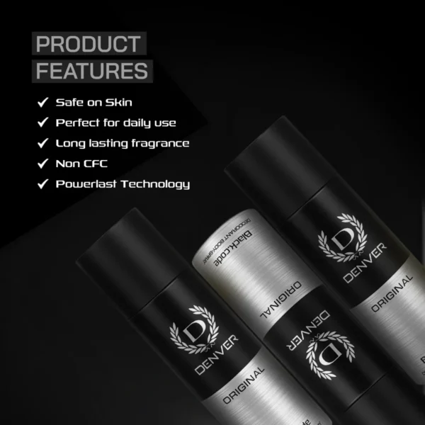 Denver Original Black Code Deodorant Body Spray 150ml