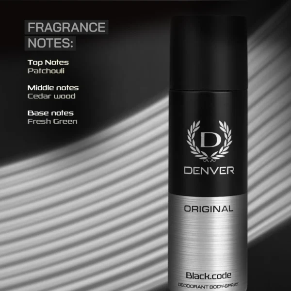 Denver Original Black Code Deodorant Body Spray 150ml