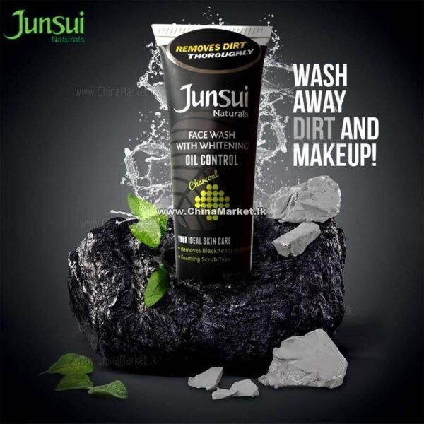 Junsui Naturals Face Wash With Oil Control Charcoal 100g