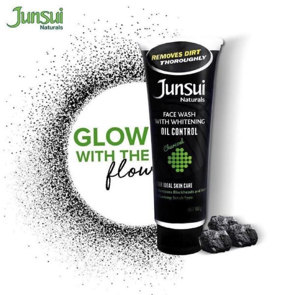 Junsui Naturals Face Wash With Oil Control Charcoal 100g