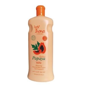 Lady Diana Papaya Lotion Whitening Hand and Body Lotion with Vitamin E 600ml