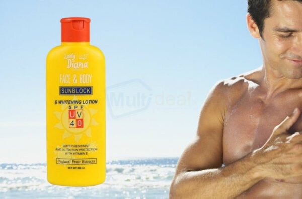 Lady Diana Collection Face and Body Sunblock and Whitening Lotion SPF UV40 200ml