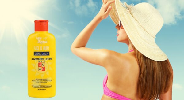 Lady Diana Collection Face and Body Sunblock and Whitening Lotion SPF UV40 200ml