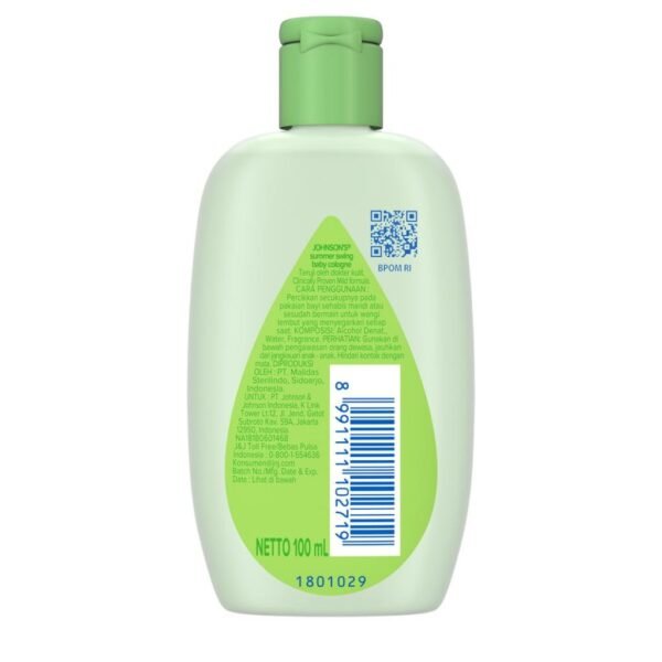 Johnson's Summer Swing Baby Cologne 100ml