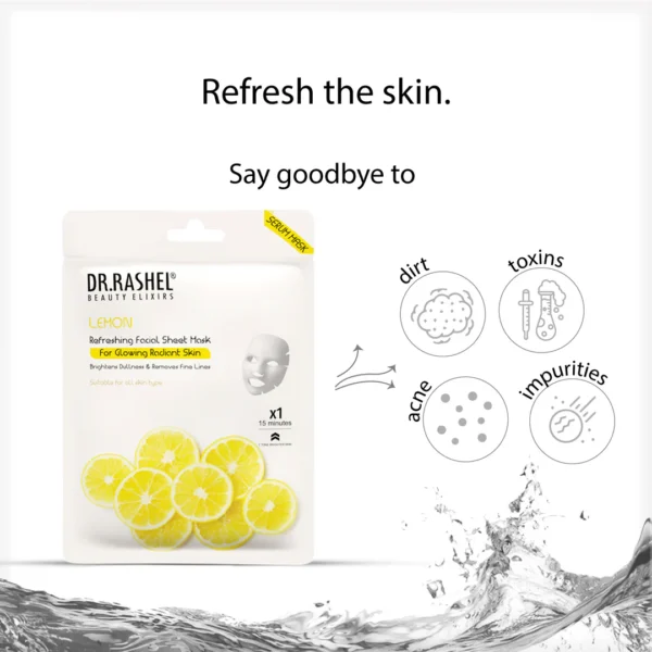 Dr. Rashel Lemon Refreshing Facial Sheet Mask 28g