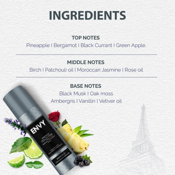 Envy Arnold French Collection Perfume Deodorant Body Spray 120ml