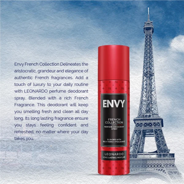 Envy Leonardo French Collection Perfume Deodorant Body Spray 120ml