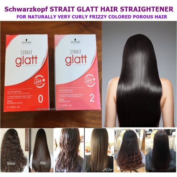 Schwarzkopf Professional Strait Glatt 400ml x 2 Straight Cream