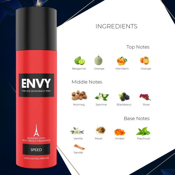 Envy Speed Perfume Deodorant Body Spray 120ml