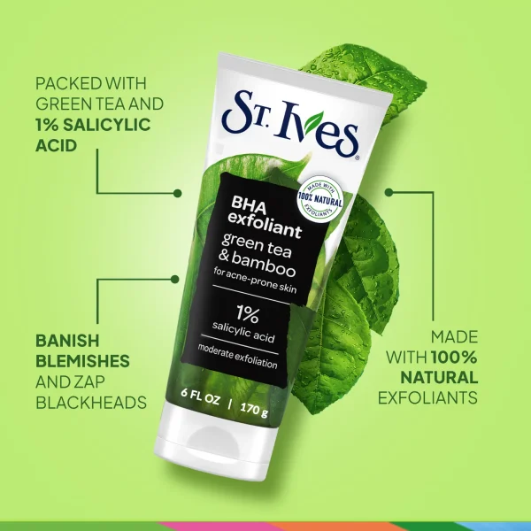 St Ives BHA Exfoliant Green Tea and Bamboo Scrub 170g