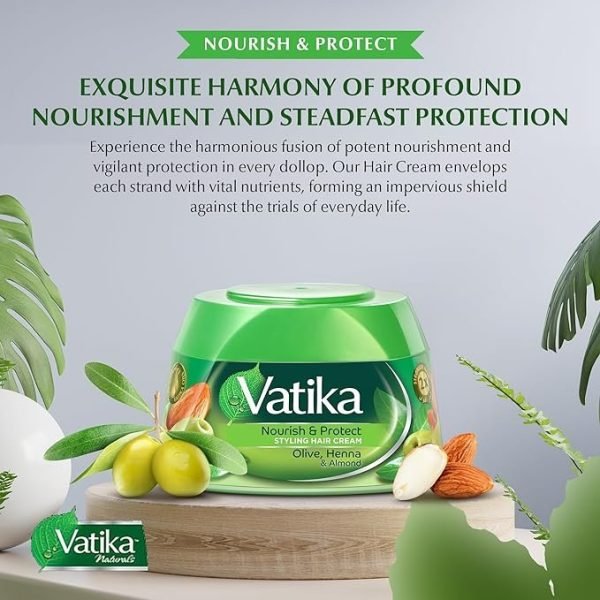 Vatika Nourish and Protect Styling Hair Cream 140ml