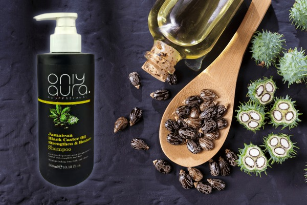 Only Aura Professional Jamaican Black Caster Oil Strengthen and Restore Shampoo 300ml