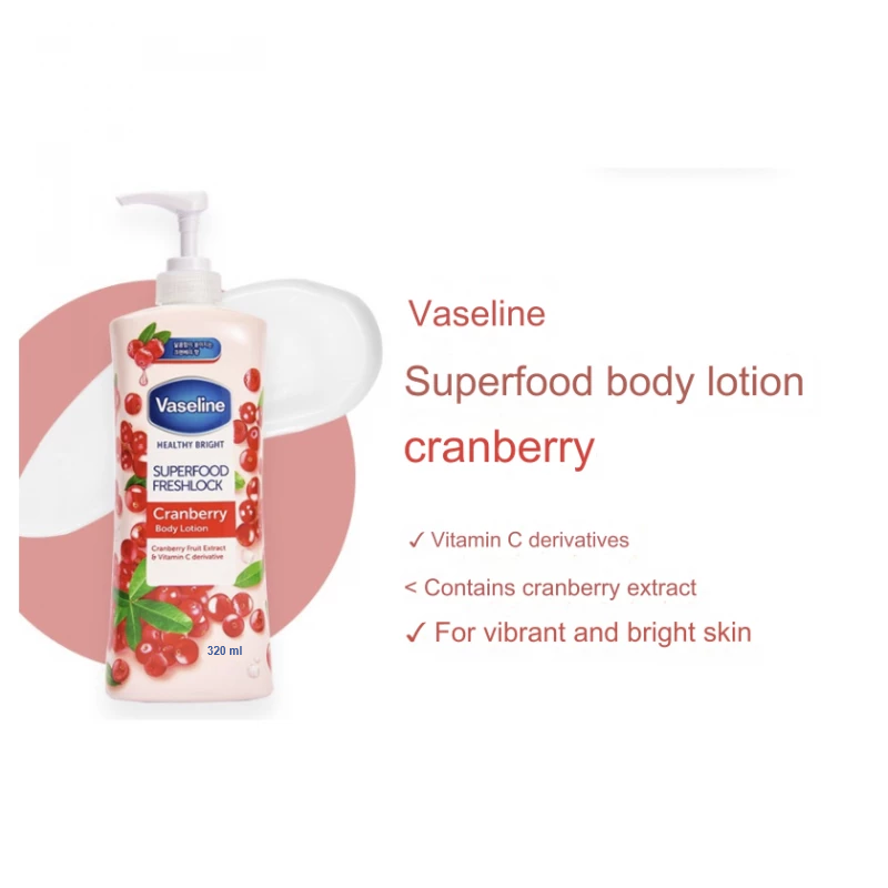 Vaseline Healthy Bright Superfood Freshlock Cranberry Body Lotion 320ml